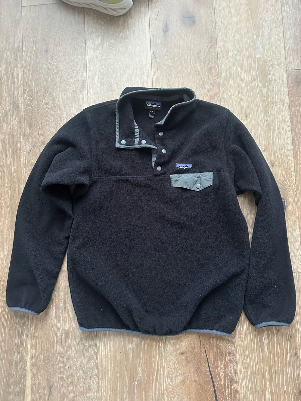PATAGONIA Black Snap T Pullover Synchilla Fleece - Picture 2 of 6